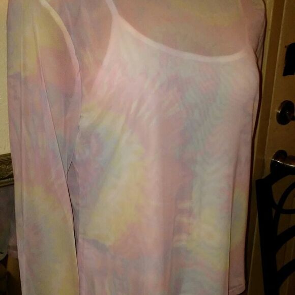 No boundaries sheer long sleeve shirt, NWOT - Picture 5 of 6